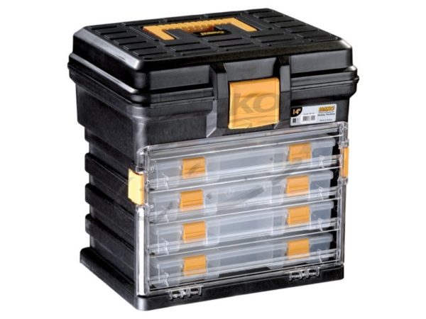 Szerszámkoffer 4 tárolódobozzal