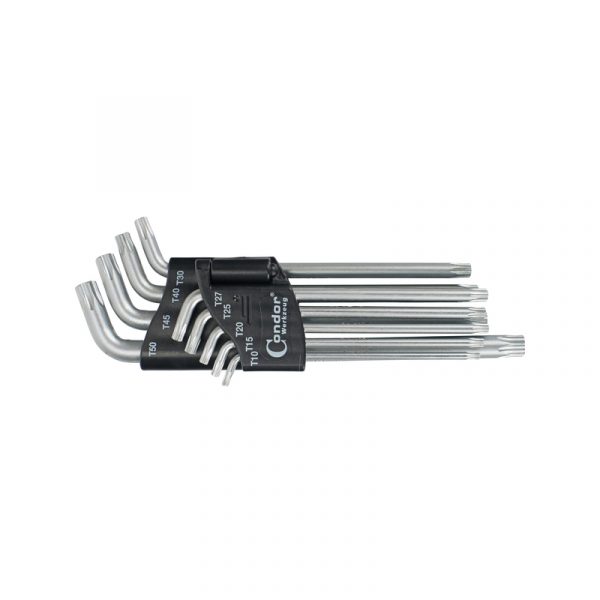 Hajlított hosszú torx kulcs