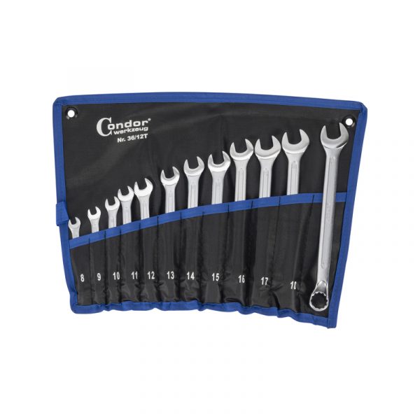 Hajlított csillag villáskulcs készlet