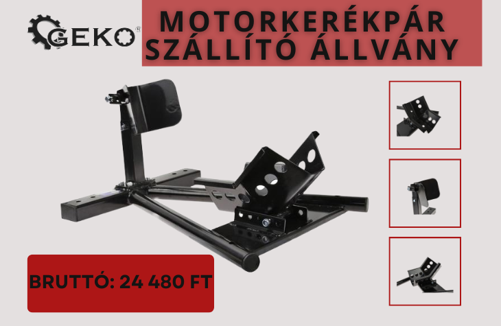 Motorkerékpár szállító állvány