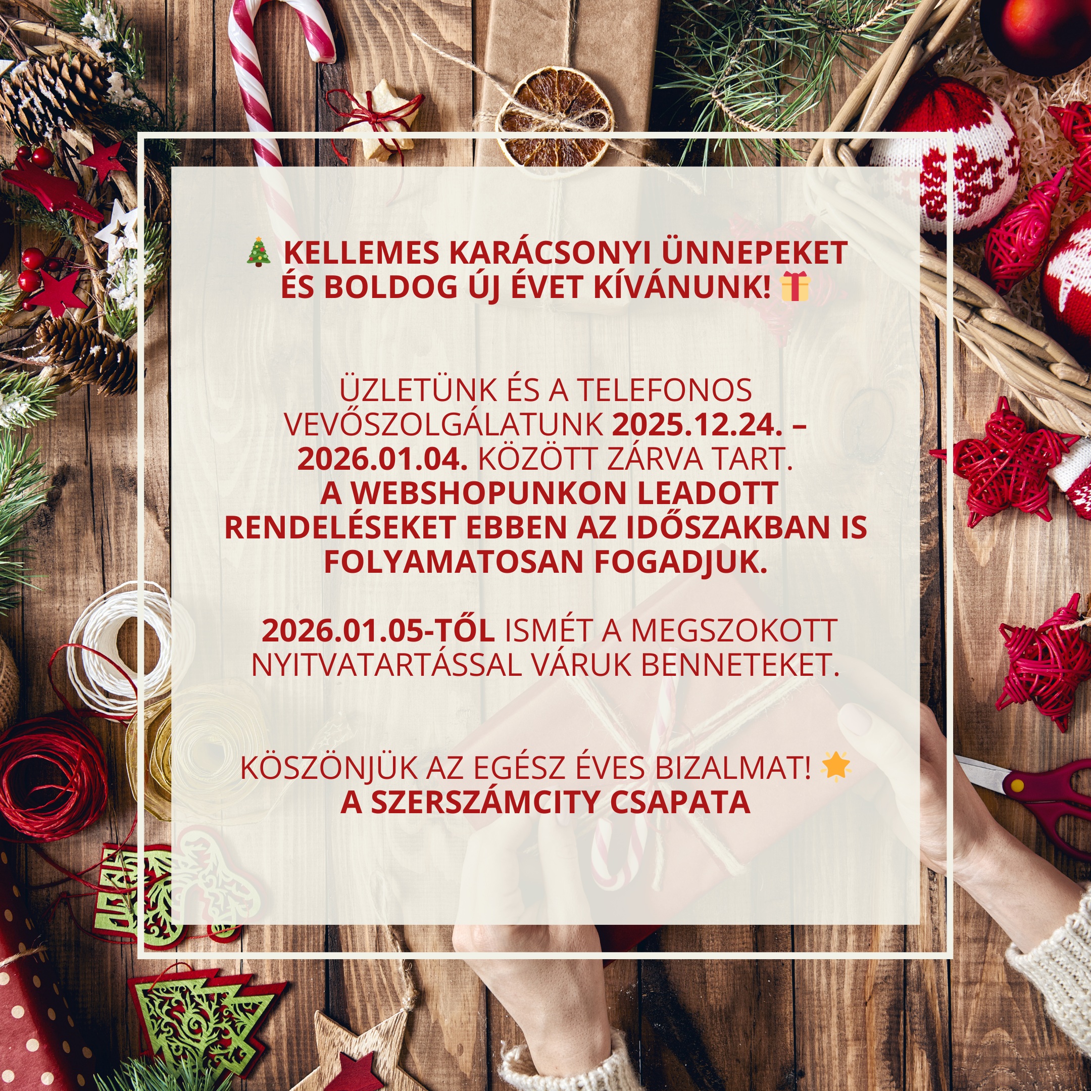 szerszámcity karácsony